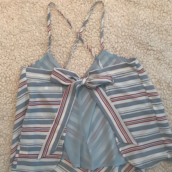 STRIPED OPEN BACK TOP - Picture 2 of 4